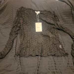 Bohme Black Long Sleeve Women's Top